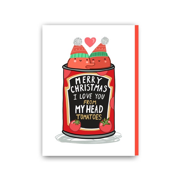 Funny Christmas card for boyfriend, funny christmas card for husband, wife, girlfriend, mum, dad christmas card, i love you christmas card