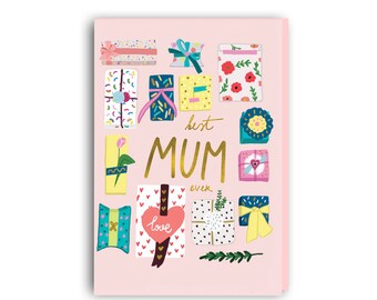 mother's day card, Card for mum, Birthday card for mum, best mum ever card, gift for mum, mothers day gift, mothers day, mothers day gifts