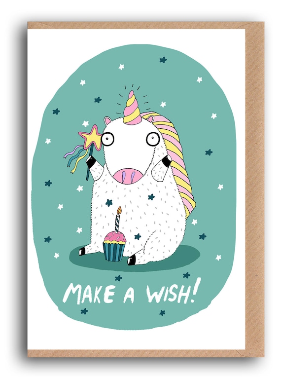 UK Greetings Einhorn-Geburtstagskarte – Magische Karte Für Mädchen Mit Einhorn-Namen