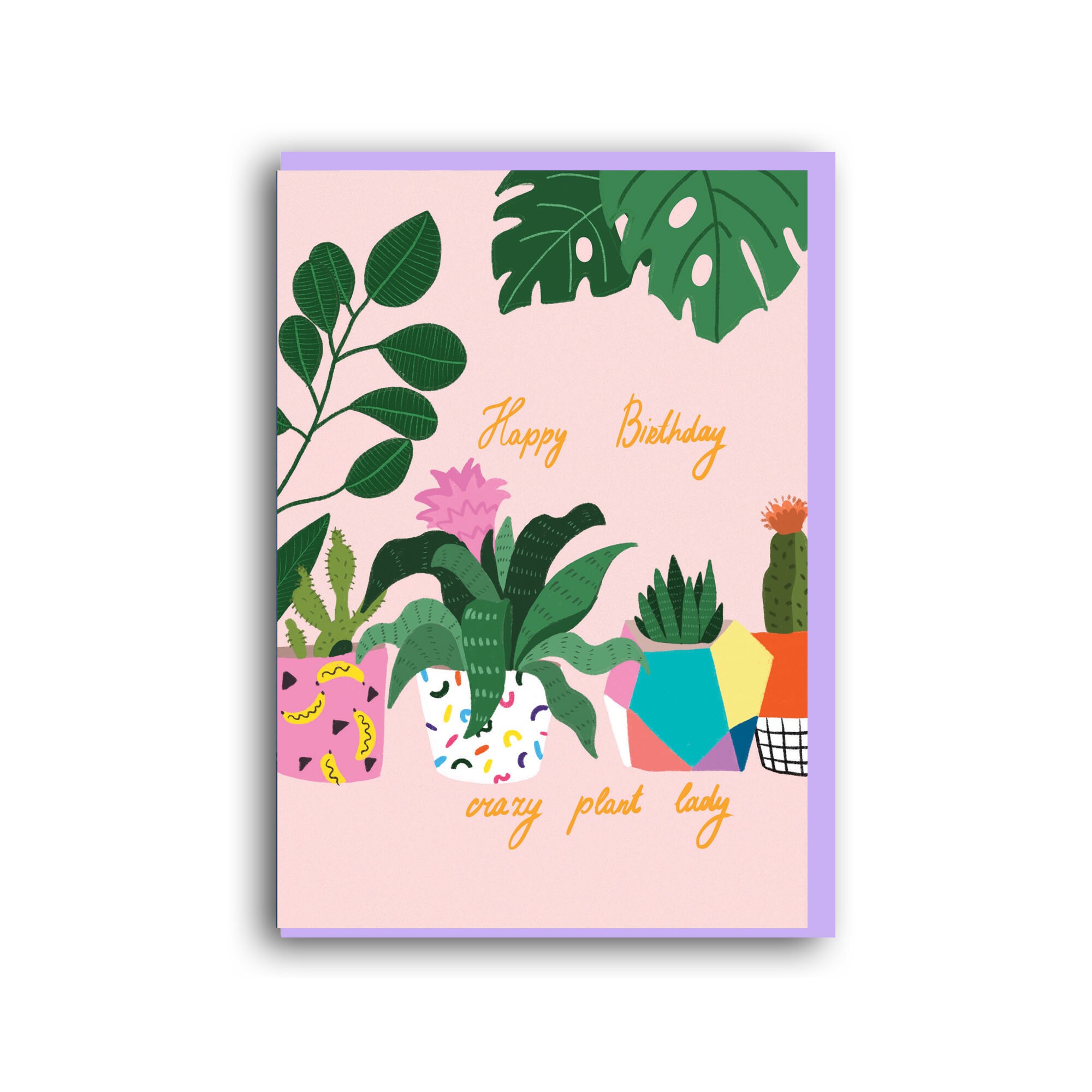 Yucca Plant Girlfriend Birthday Card Crazy Plant Lady House Plant Birthday Card Card For Her