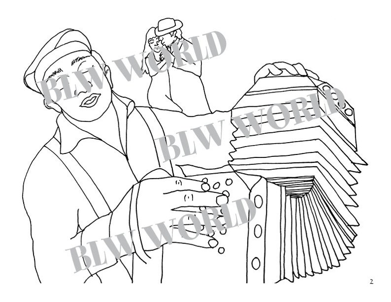 Tango Coloring Book Tango Coloring Pages Coloring Pages - Etsy