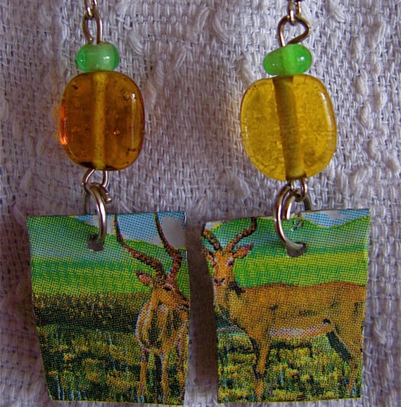 Tin can earrings clearance