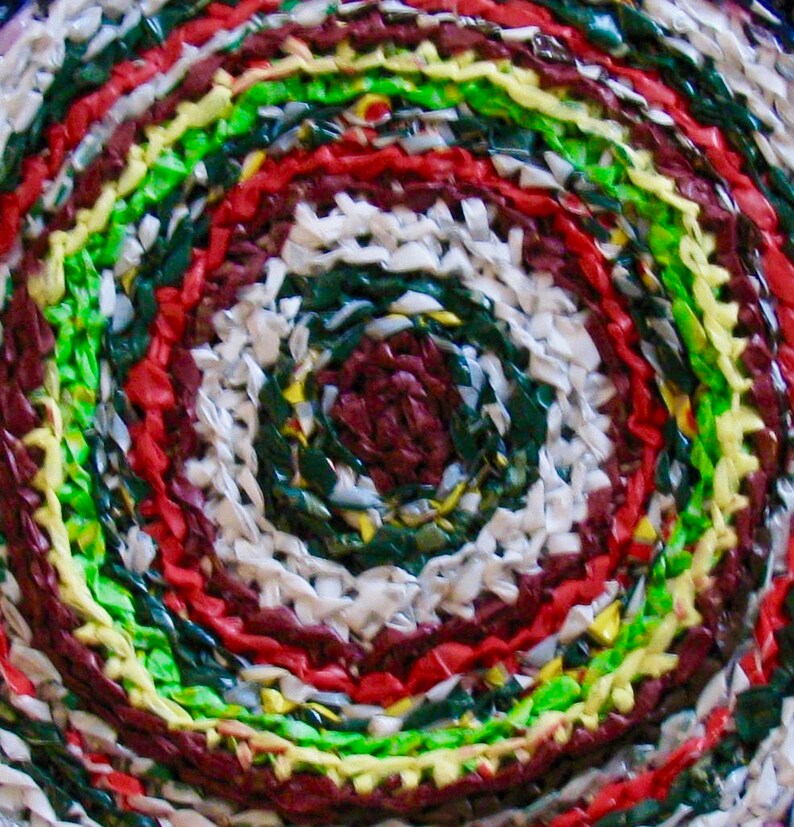 Recycled plastic bags Designer rug Upcycled Plastic bags Home Etsy