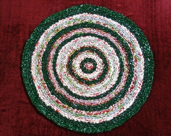 Zero waste Recycled rug, Upcycled crocheted plastic rug, Eco friendly decorator rug