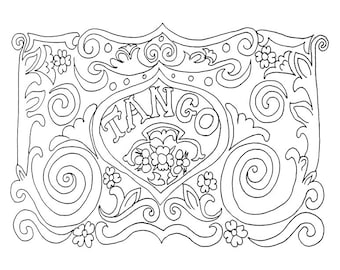Tango coloring book, Tango coloring pages, Coloring pages, Coloring book