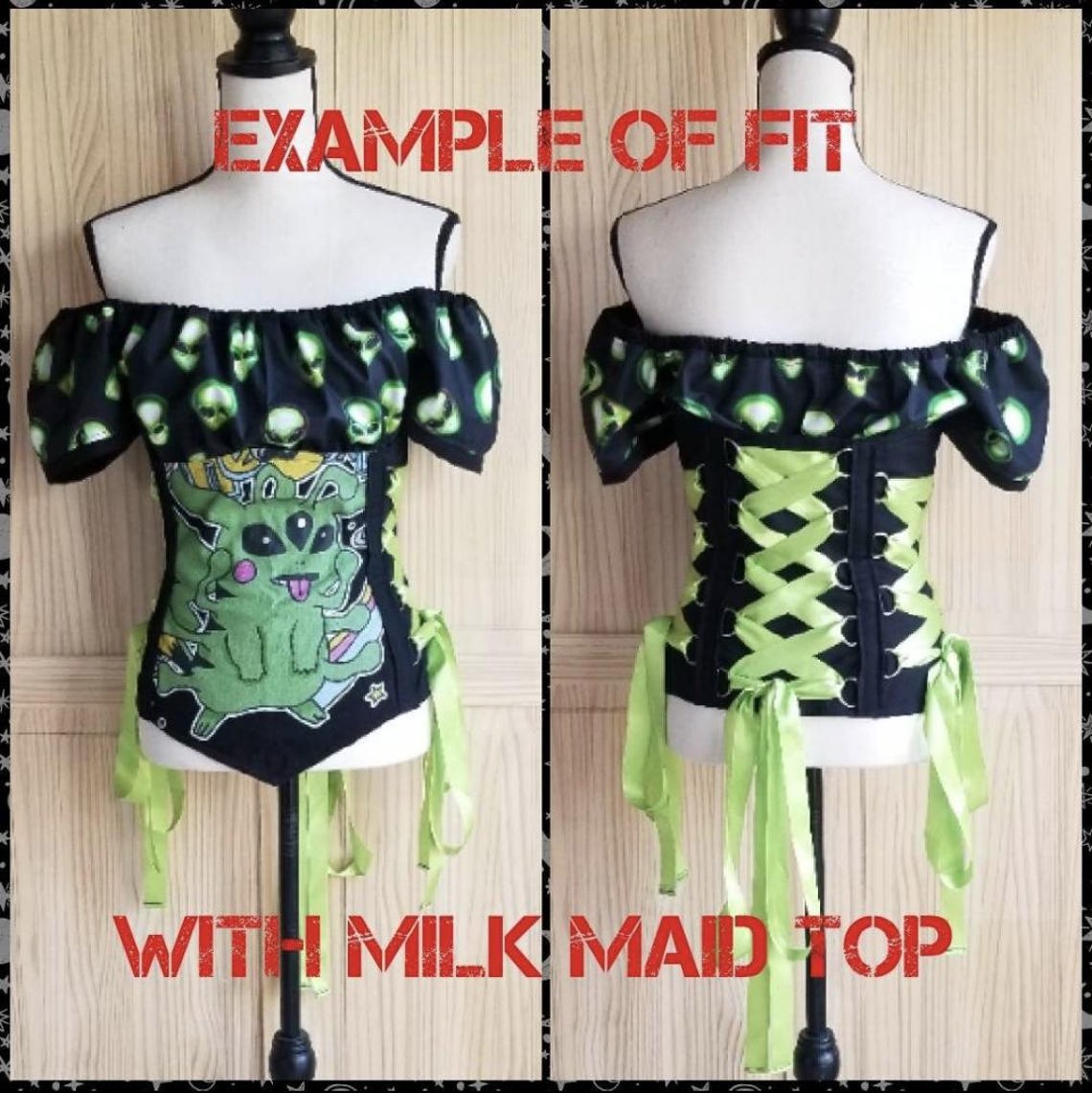 Kawaii Underbust Corset Top - Etsy