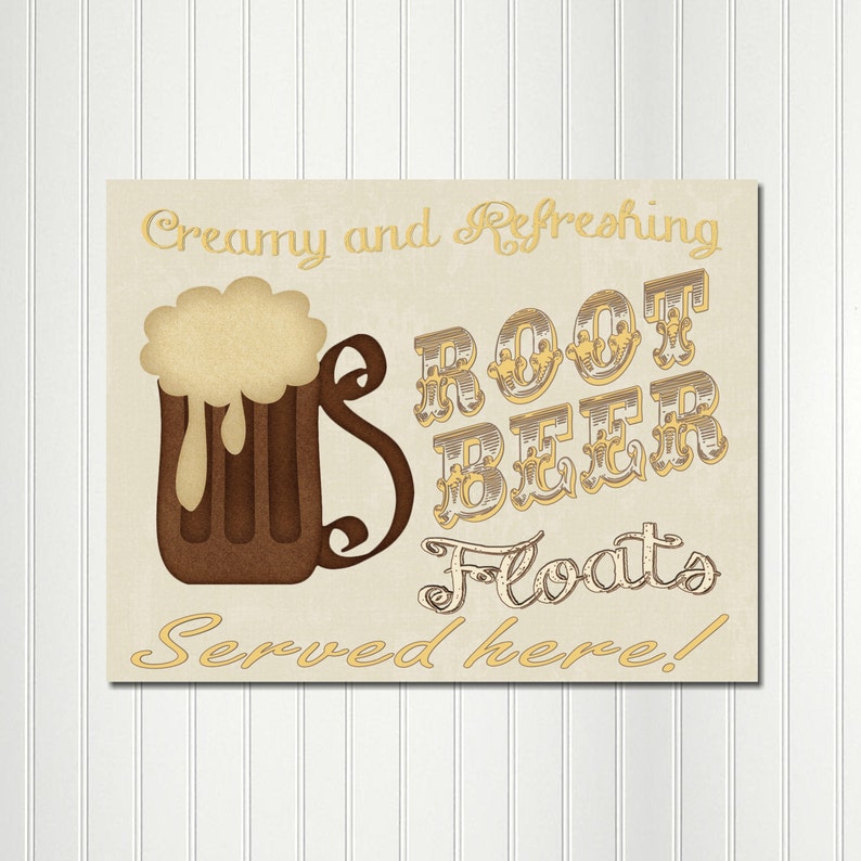 1950/'s Sock Hop Birthday Fifties Decoration Retro Sign Root Beer Float Sock Hop