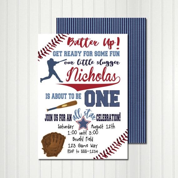 Baseball Invitation, Baseball Birthday, Baseball Shower, Baseball, Sports Invitation, Sports, Ball, Boys, Shower Il_570xn