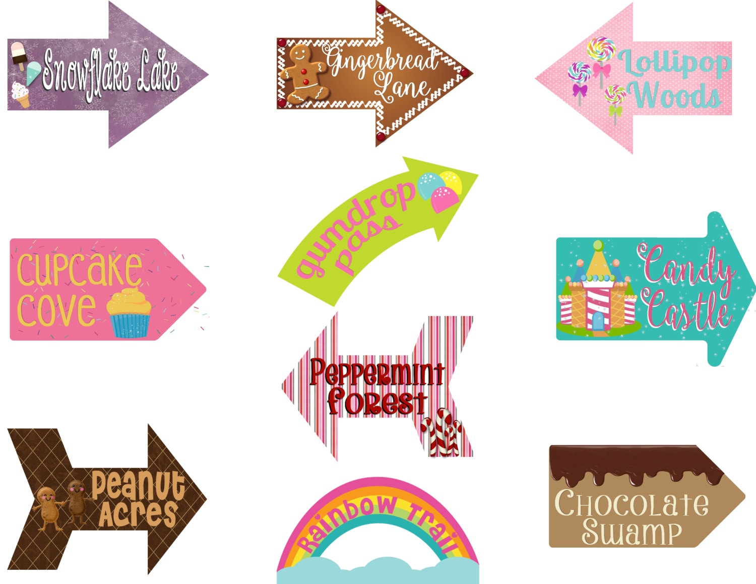 Free Printable Candyland Signs