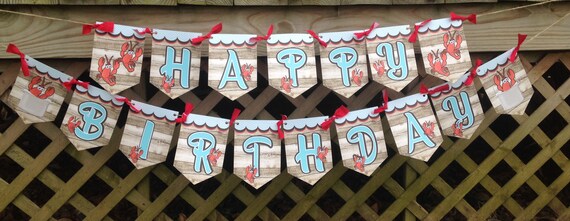 Crawfish Banner, Crawfish Birthday, Laissez Les Bon Temps Rouler, Engagement, Shower, Graduation, Crayfish, Lobster, Crawfish Boil Il_570xn