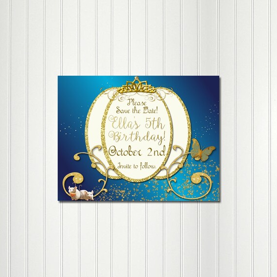 Cinderella Save the Date, Cinderella Party, Princess Party, Save the Date, Cinderella, Princess, Carriage, Il_570xn
