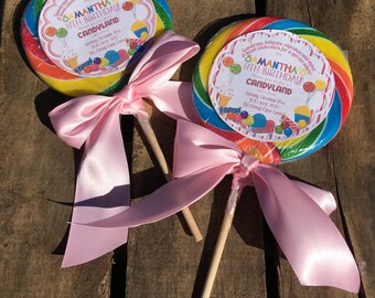 Candy Invitation, Lollipop Sticker,Sweet Shop,  Invitation, Sucker Sticker, Sweet Sixteen, Sweet 16, Birthday, Candy Party, Candy  Birthday