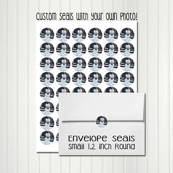 Christmas Small Stickers, Christmas Envelope Seals, Photo Stickers, Custom Sticker, Rounds Stickers, 1,2", Circles, Sticker Sheets Il_570xn