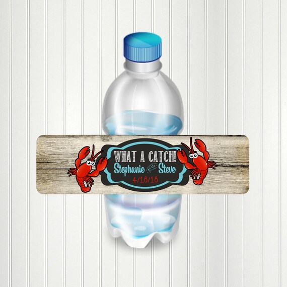 Crawfish Water Bottle Labels, Crawfish Boil, Crawfish Labels, Graduation, Birthday, Baby Shower, Water Bottle Labels, Engagement Il_570xn