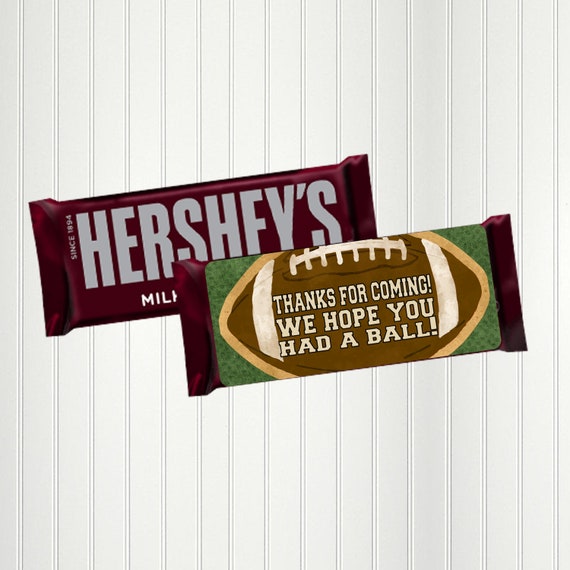 Football Candy Bar Wrapper, Football Party Favors, Vintage Football, Candy Bar Wrappers, Print or Digital Download Il_570xn