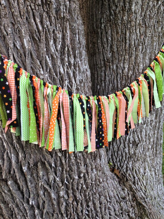 Great Pumpkin Garland, Halloween Garland, Pumpkin, Halloween, Hi Chair Banner, Fabric, Garland, Banner, Green, Orange, Black, Party, Decor Il_570xn