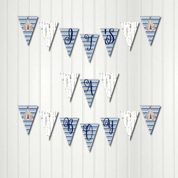 Tribal Banner, It's a Boy Banner, Tribal Party, Boho Baby Shower, Bohemian Bunting, Banner, Bunting, Baby Shower Il_570xn