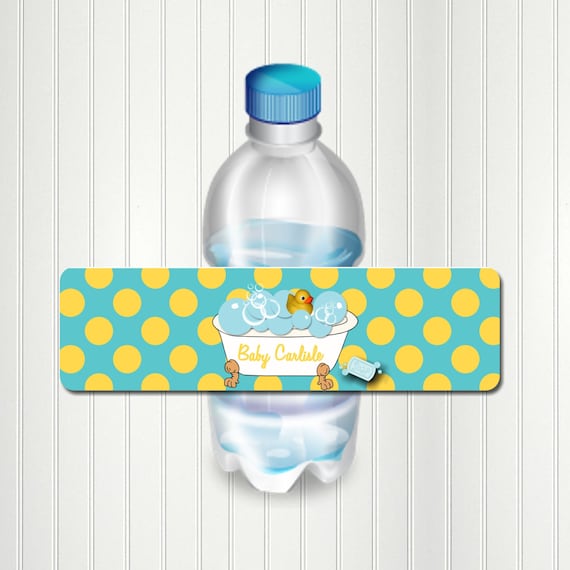 Gender Reveal Party, Rubber Duck, Waddle It Be, Water Bottle Label, Duck Bottle Label, Duck Birthday, Water Bottle Label Il_570xn