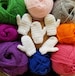 Custom mitten ornaments (choice of colour) / Handmade mini mitt gift topper / mini mittens / Elf mittens 