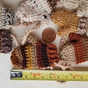 Earth tones Design your own garland / striped shades of brown mitten garland / Mitten bunting / neutral winter decor image 8