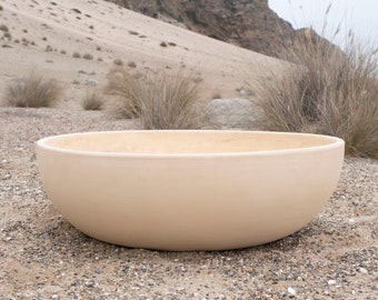 Architectural Pottery John Follis F-09 Bowl in Bisque, 26" Diameter