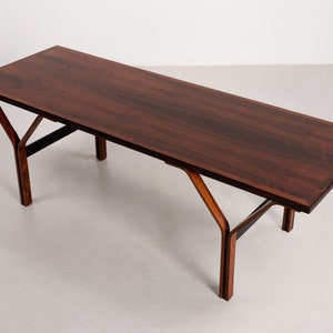 Mid Century Danish Modern Rosewood Coffee Table