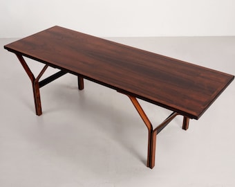 Mid Century Danish Modern Rosewood Coffee Table