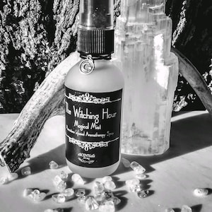 Witching Hour, Magic, Essential Oils, Halloween, Witchcraft, Wicca, Aromatherapy, Spray, Ritual, Moonstone, Crystals, Apothecary, Oils