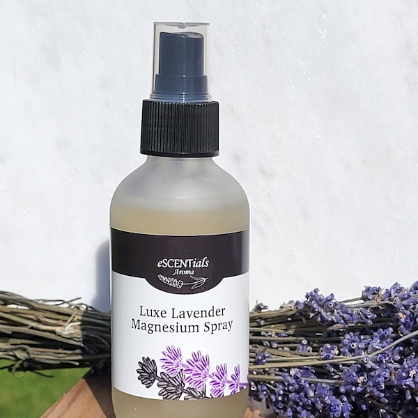 Lavender Magnesium Spray, Sleep, Muscles, Cramps, Charley Horse, Bedtime Spray, Essential Oils