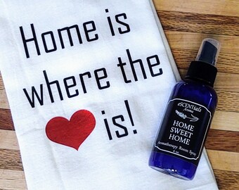 Housewarming Gift, New Home, Realtor Gift, Hostess Set, Aromatherapy Room Spray, Cotton Towel, Welcome, Gift Idea, Essential Oils