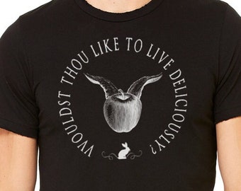 The Witch movie Triblend Edition Shirt - Black Phillip T Shirt - Would Thou Like to Live Deliciously?