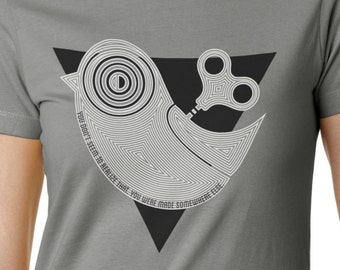 Ladies' Haruki Murakami inspired T shirt, "Wind up Bird Chronicle", Literature Fans, Hipster Fashion, Gift for Bookworm, Book Lovers