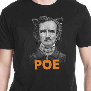 T-shirt Edgar Allan Meow : cadeau pour les fans de littérature chat et poe