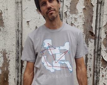 Camiseta Atlas de Modest Mouse Trucker: Camiseta con letras de indie rock