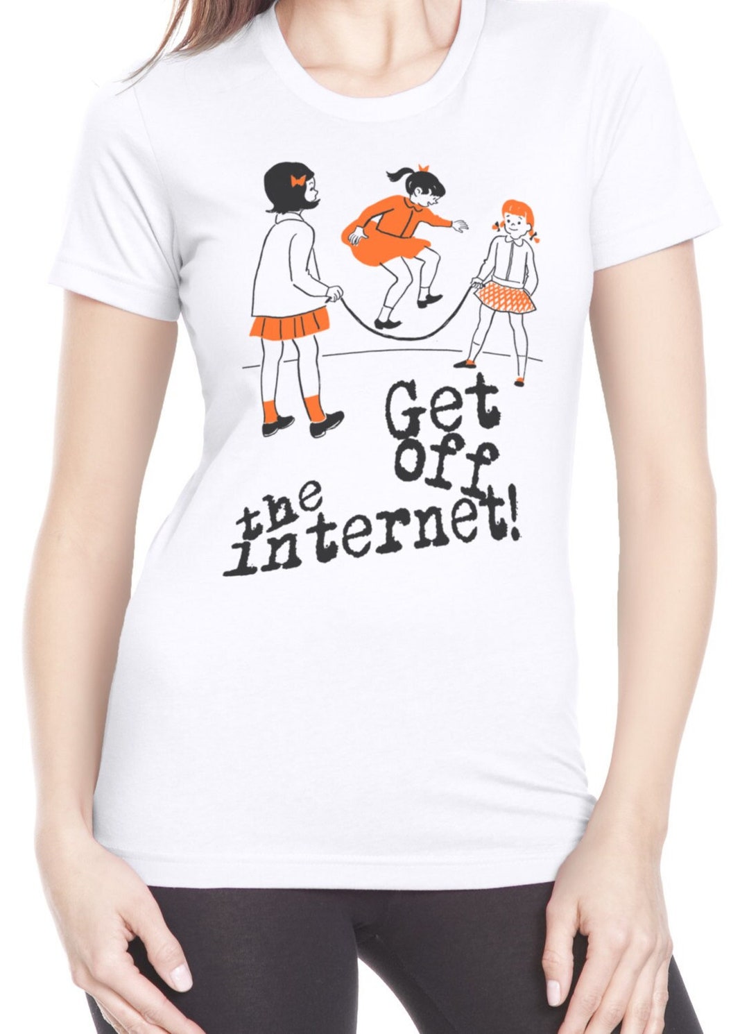 Ladies' Get off the Le Tigre Inspired Tshirt, Le Tigre Band