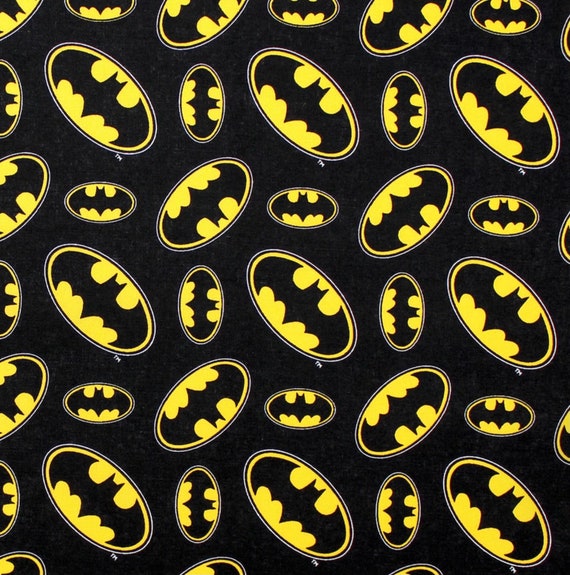 Batman Fabric Batman Symbol Fabric Justice League Fabric - Etsy