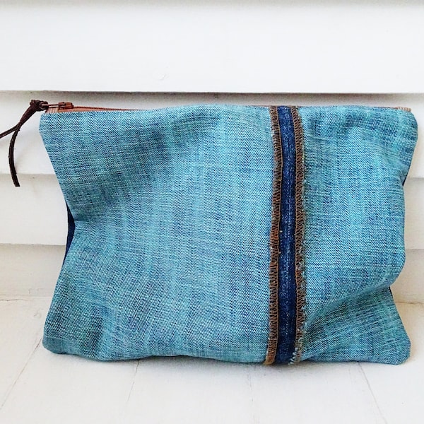 Denim Pouch Etsy