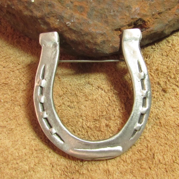 Horseshoe Pin | Equestrian Pin | Equestrian Brooch | Horseshoe Brooch | Horse Shoe Pin | Farrier Gift | Horse Shoe Brooch