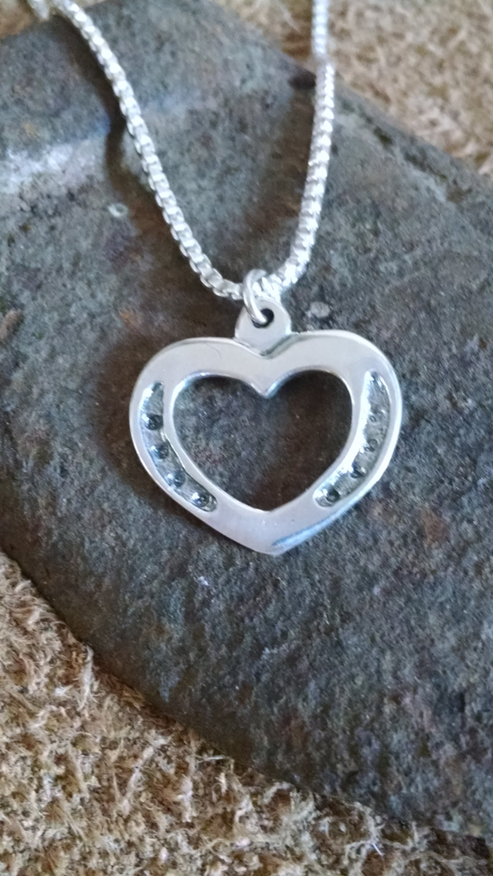 Horseshoe Heart Necklace Horse Jewelry Heart Pendant Etsy