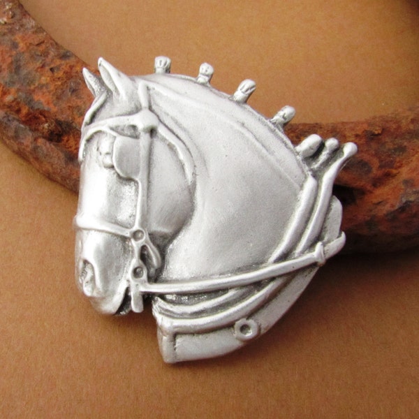 Horse Jewelry | Draft Horse Brooch | Draft Horse Pin | Draft Horse Jewelry