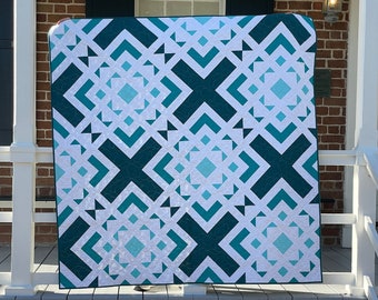 Cross Track Quilt Pattern - PDF Download