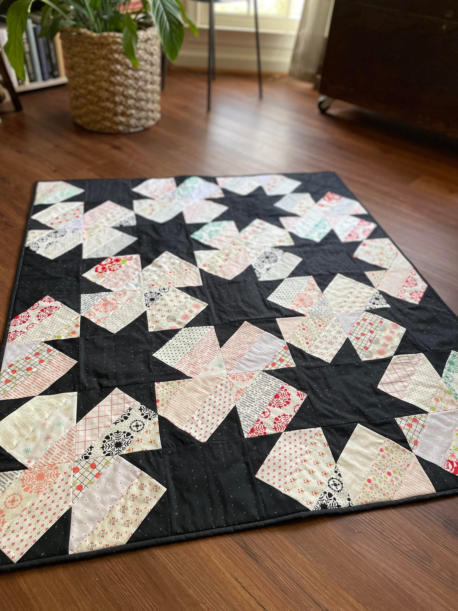 Pinwheel Star Quilt Pattern PDF Download Etsy