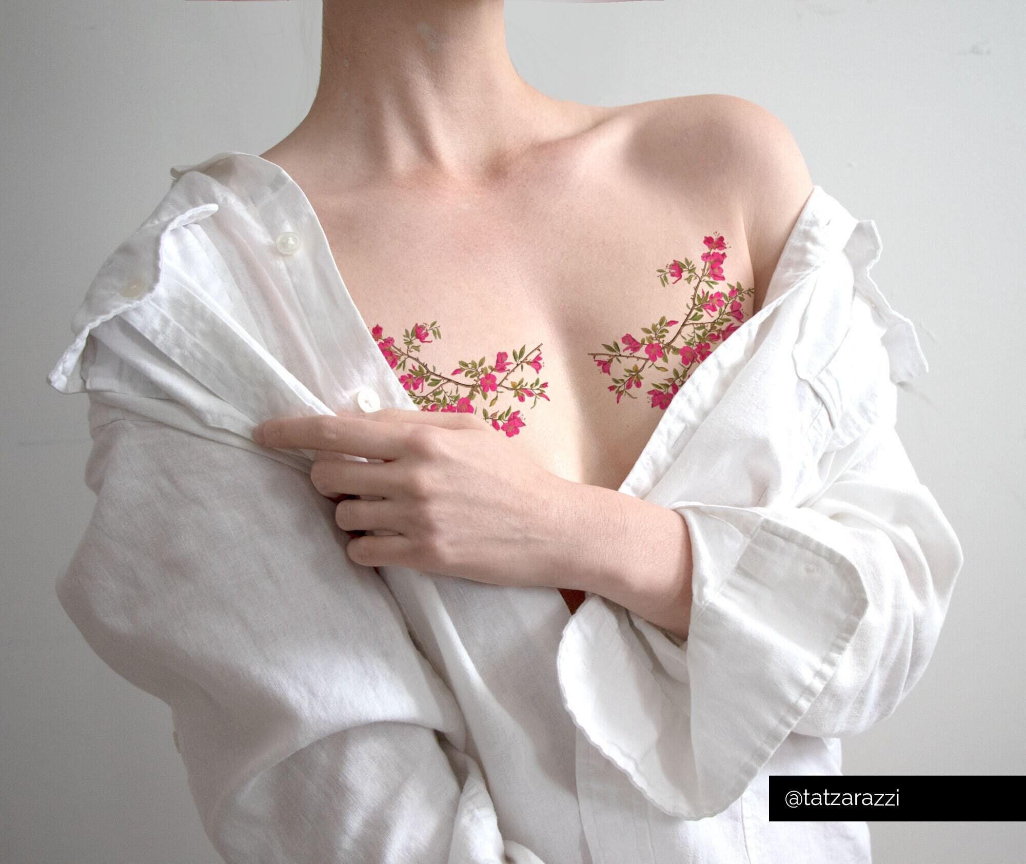 Stable Diffusion Tattoos on Breasts with Text