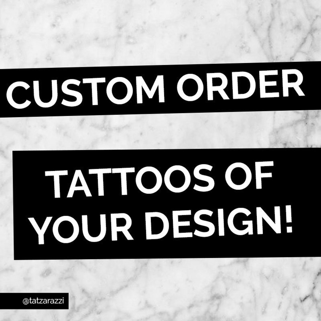 Custom Temporary Tattoos Bulk Personalized Logo Printer Good Etsy