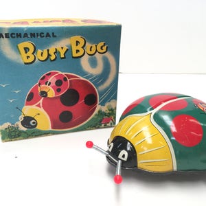 Made in Japan tin toy 'Busy Bug' T.P.S Wind up.