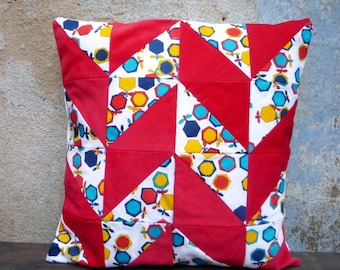 Cubiertas de almohada Patchwork hechas a mano con tela vintage