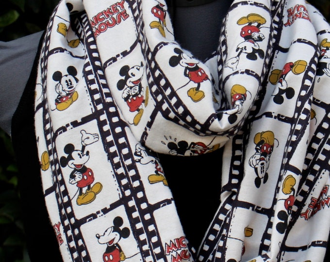 NEW!! Disney Mickey Infinity Scarf Film Strip Movie - Etsy