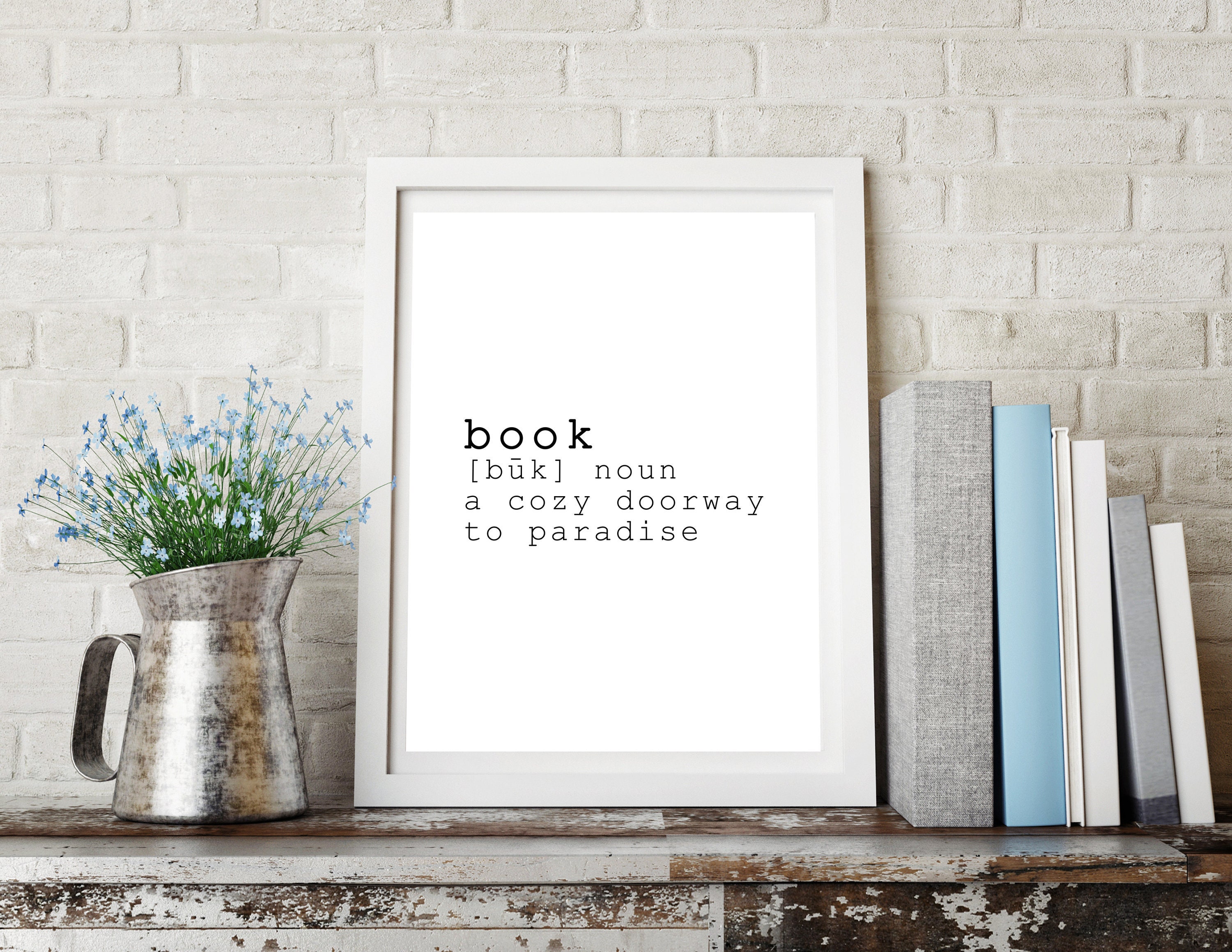 Instant Download PRINTABLE Book Lovers Cute Book Quote | Etsy