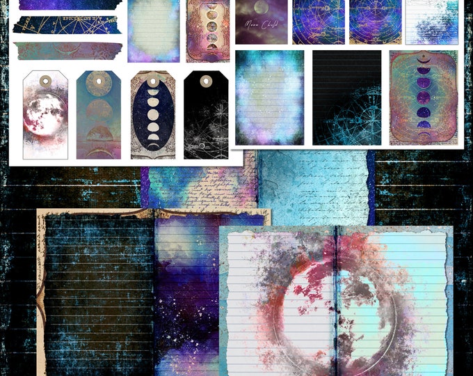 Instant Download Printable Mystic Coven Magic Spellbook Junk Journal ...
