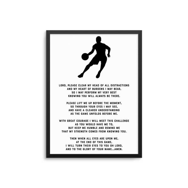 Basketball Prayer - Etsy
